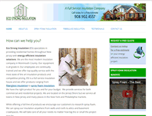 Tablet Screenshot of ecostronginsulation.com